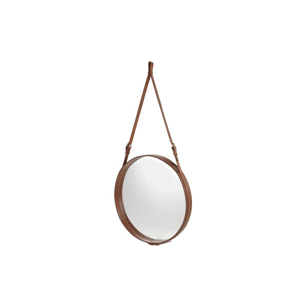 Adnet Circular Wall Mirror, tan, GUBI
