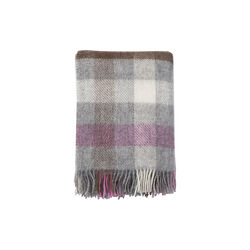 Gotland multi wool blanket, multi pink, Klippan Yllefabrik