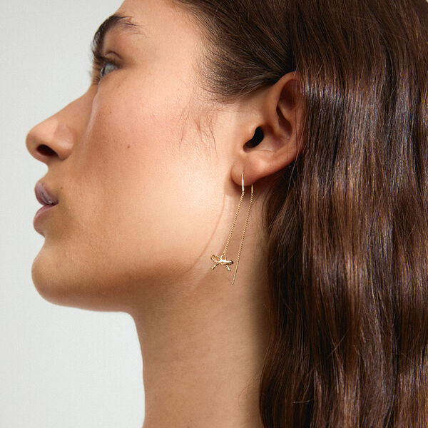 LYSANDRA Chain Earrings, gold plated, Pilgrim
