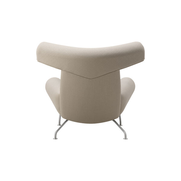 Wegner Ox Chair | Warm Grey | Lounge Chair + Ottoman, Fredericia Furniture