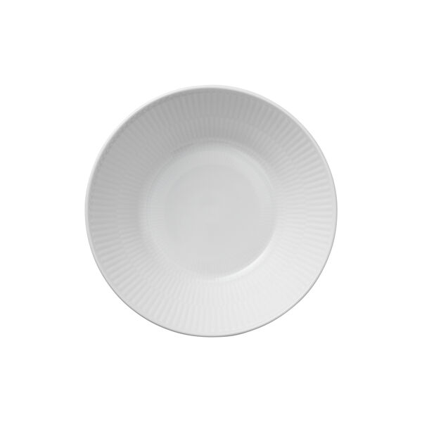 White Fluted Deep Plate Ø 17 cm White Fluted Deep Plate Ø 17 cm, Royal Copenhagen