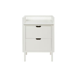 Sebra Changing Unit with Drawers, classic white, Sebra