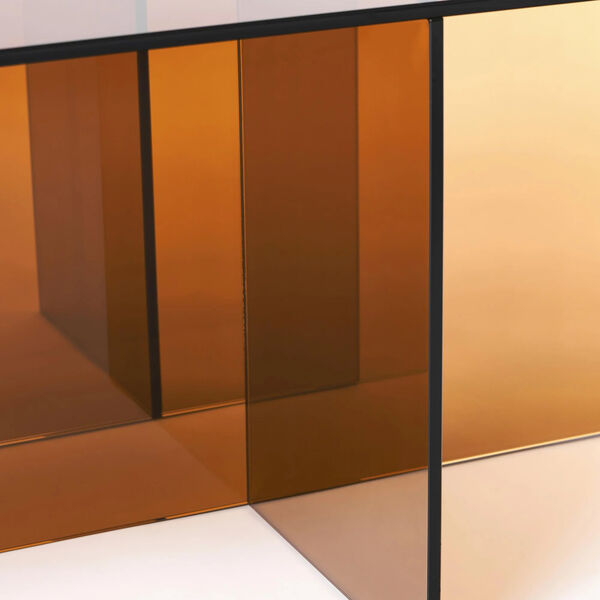 Anouk Glass Coffee Table, brown transparent Anouk Glass Coffee Table, brown transparent, Westwing Collection