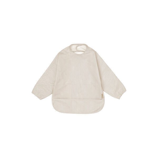 Sleeved Bib, classic stripes camel, Cam Cam Copenhagen