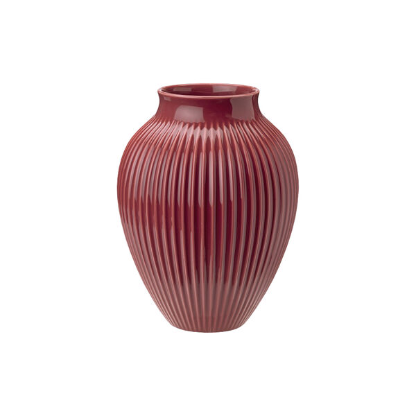 The Knabstrup Vase Grooves, bordeaux The Knabstrup Vase Grooves, bordeaux, Knabstrup Keramik