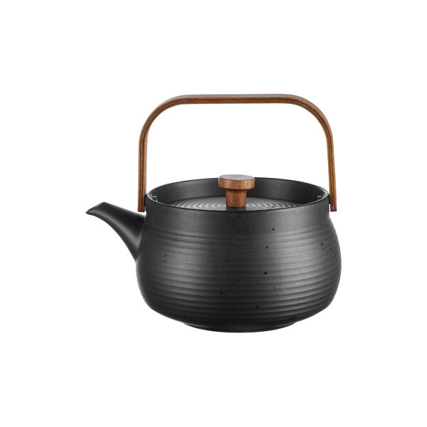 Teapot with wooden handle | 600 ml | Black shiny, ASA Selection