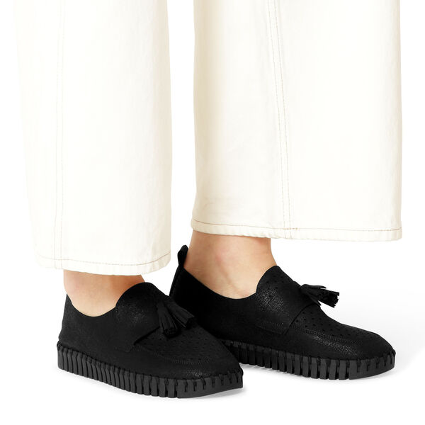 Tulip Loafer Tassel, black black Tulip Loafer Tassel, black black, Ilse Jacobsen Hornbæk