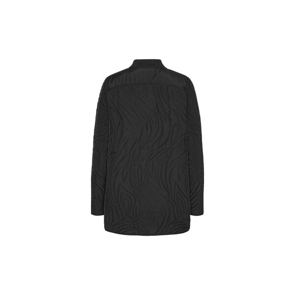 Short Quilt Jacket With Rib, black, Ilse Jacobsen Hornb&aelig;k