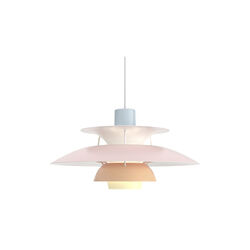 PH 5 Pastels Pendant, blue/rose/peach, Louis Poulsen