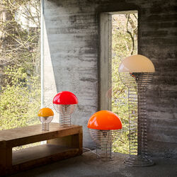 Wire Portable Table Lamp, yellow, Verpan