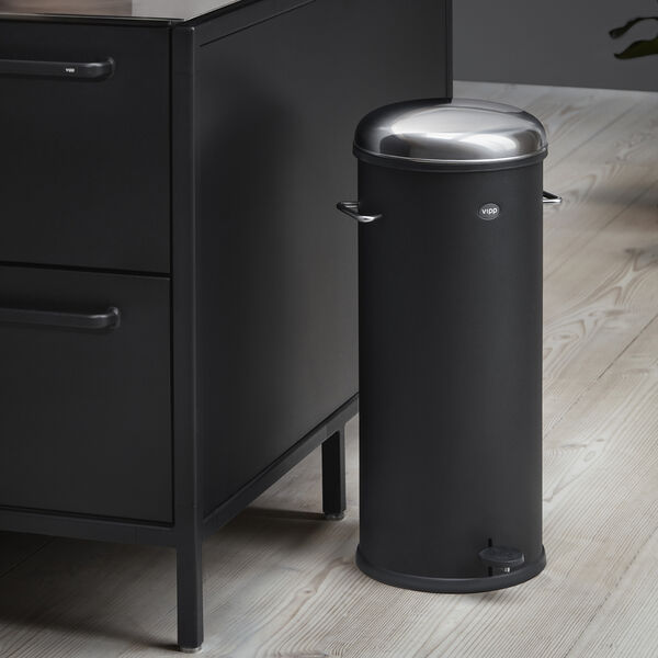 VIPP17 Pedal Bin, black, Vipp