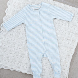 Newborn Stripe Suit, mist/offwhite, Serendipity