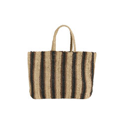 GiorgiaPW Bag, natural, brown &  black stripe, Part Two