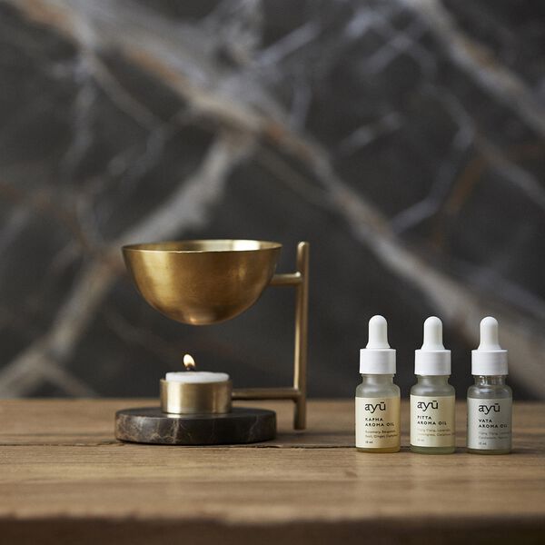 Aroma burner, brass, AYU