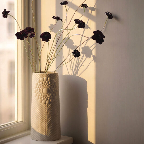 Pipanella Dot Oval Vase | White/green, Dottir Nordic Design