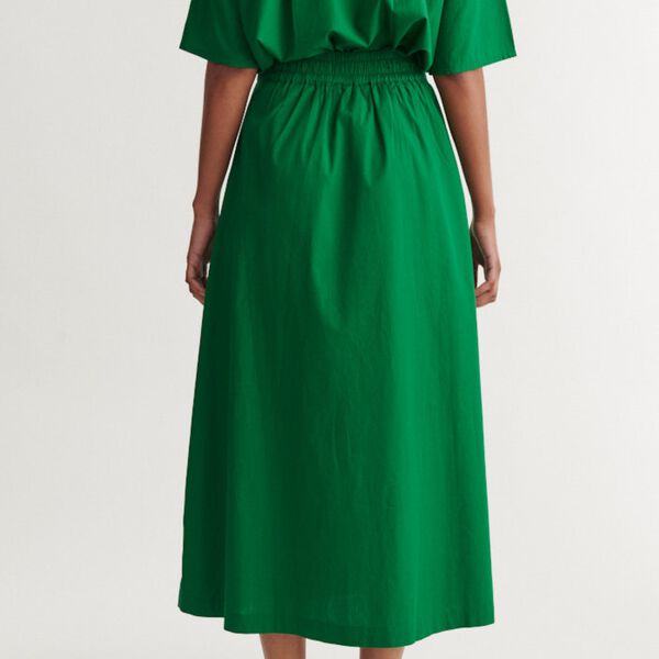 Silje Long Skirt, abundant green, Basic Apparel