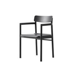 Post Chair, black lacquered oak, Fredericia Furniture