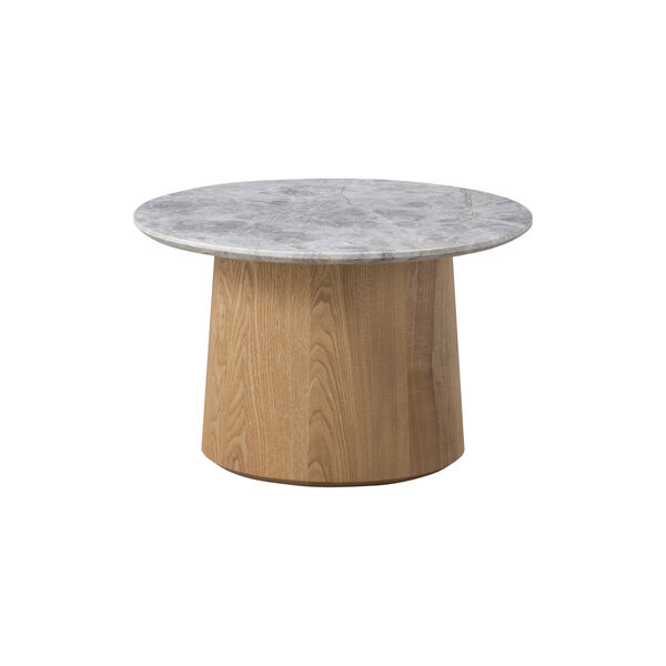 Niveau Coffee Table Ø 45 cm, Tundra Grey/oiled ash, Fredericia Furniture