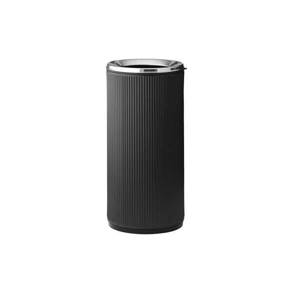 VIPP18 Open Top Bin, black/steel VIPP18 Open Top Bin, black/steel, Vipp