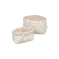 Quilted Storage Basket 2-pack, lierre/almond, Cam Cam Copenhagen