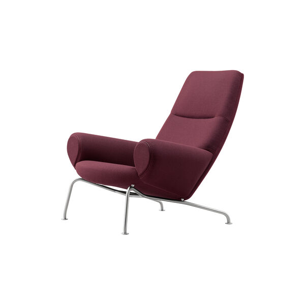 Wegner Queen Chair | Indian Red | Lounge Chair + Ottoman, Fredericia Furniture