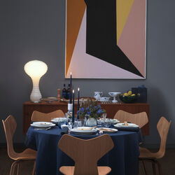 Blue Fluted Mega Sauce Bowl, Royal Copenhagen