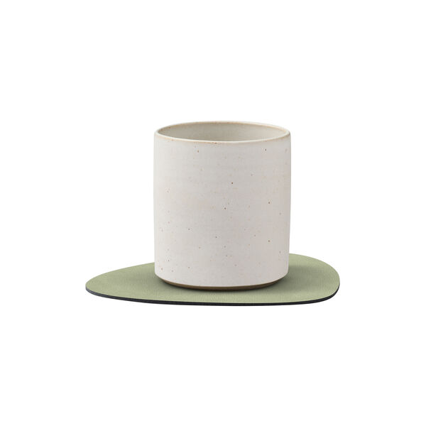 Nupo glass mat Curve, olive green, LIND DNA