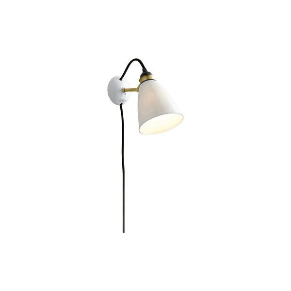 Hector 30 Wall Light Plug with Switch and Cable, natural white, Original BTC