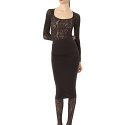 Infinite Rose Net Tights, dark wood, Wolford
