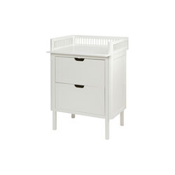 Sebra Changing Unit with Drawers, classic white, Sebra