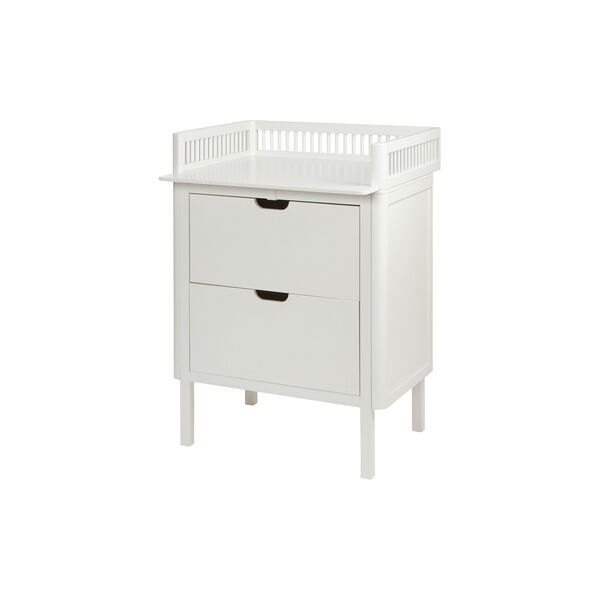 Sebra Changing Unit with Drawers, classic white, Sebra
