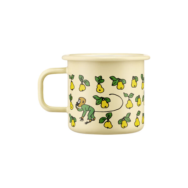 Pippi enamel mug fruits, yellow, Muurla