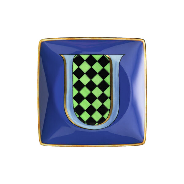 Versace Alphabet Dish U, Rosenthal x Versace