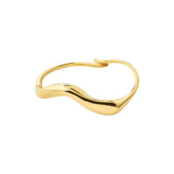 EVON double ring, gold plated, Pilgrim