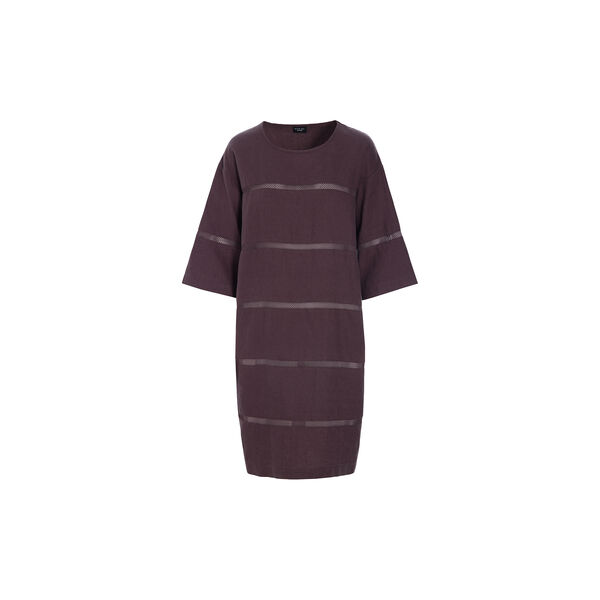 Lazy linen panel dress, raisin, BITTE KAI RAND