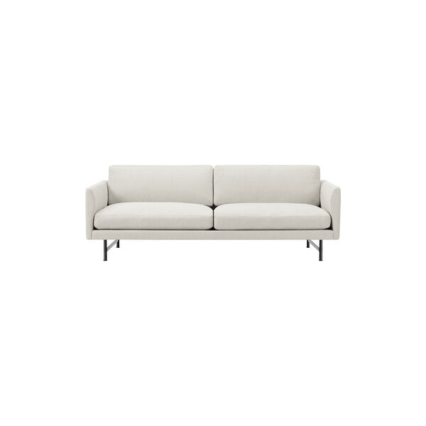 5652 Calmo 2-seater Sofa, Ecriture 0210/black steel, Fredericia Furniture