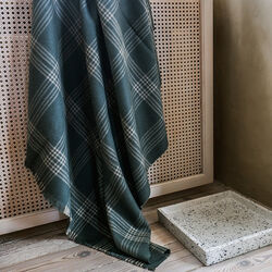 Check Throw, green/light green, ELVANG