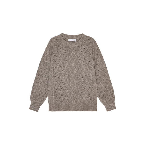 Christine Cable Sweater, dark sand Christine Cable Sweater, dark sand, CARE BY ME