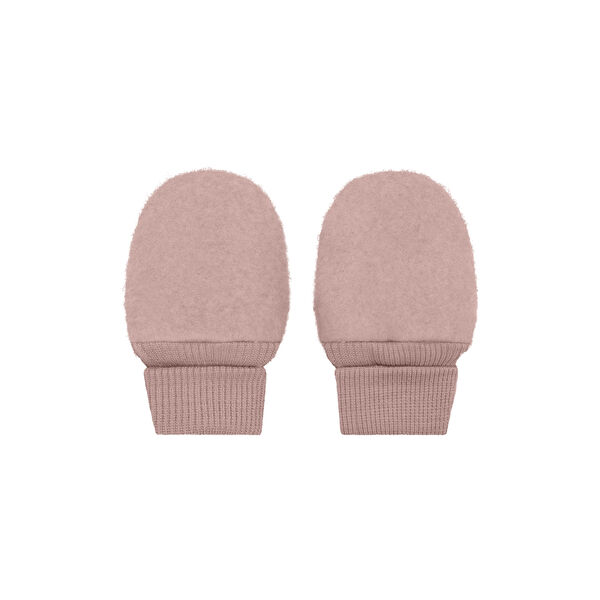 Mittens Wool Fleece , mahogany rose, HUTTEliHUT