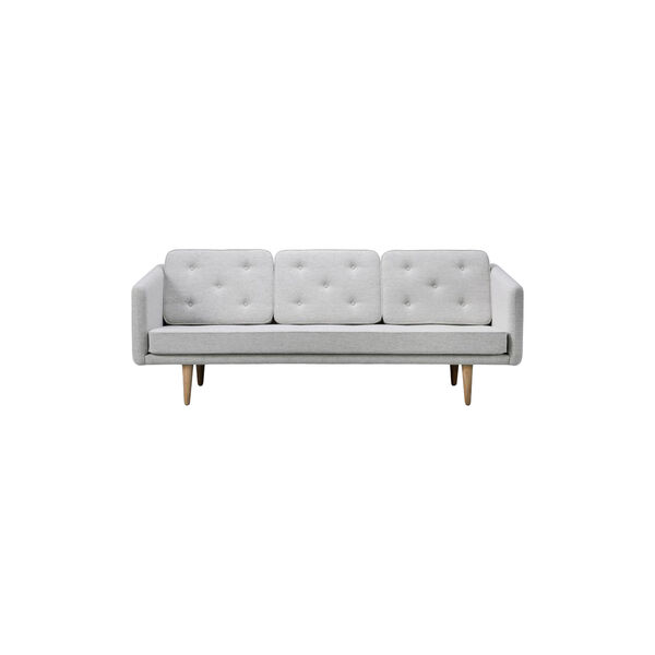 No. 1 2003 3-seater Sofa, light grey/oiled oak, Fredericia Furniture