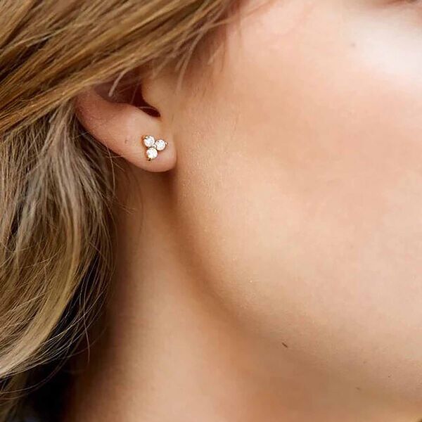 Fryd Diamond Stud L, white gold, Ro Copenhagen