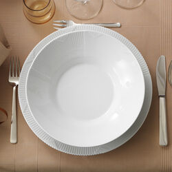 White Elements Deep Plate &Oslash; 25 cm, Royal Copenhagen