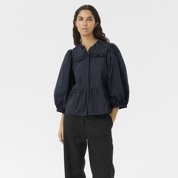 KBAmy Nette Blouse, inkwell stripe KBAmy Nette Blouse, inkwell stripe, Karen by Simonsen