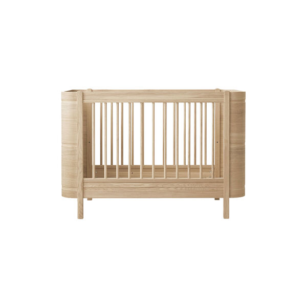 Wood Mini+ Cot Bed incl. Junior Kit 68x122/162 cm, oak, Oliver Furniture