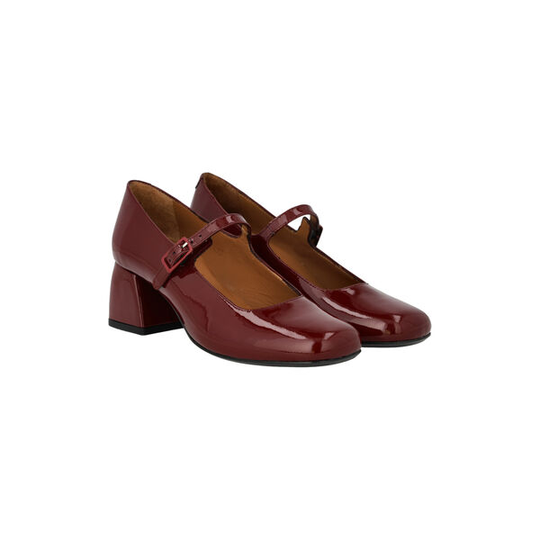 Mary-Jane shoe, berry, ANGULUS