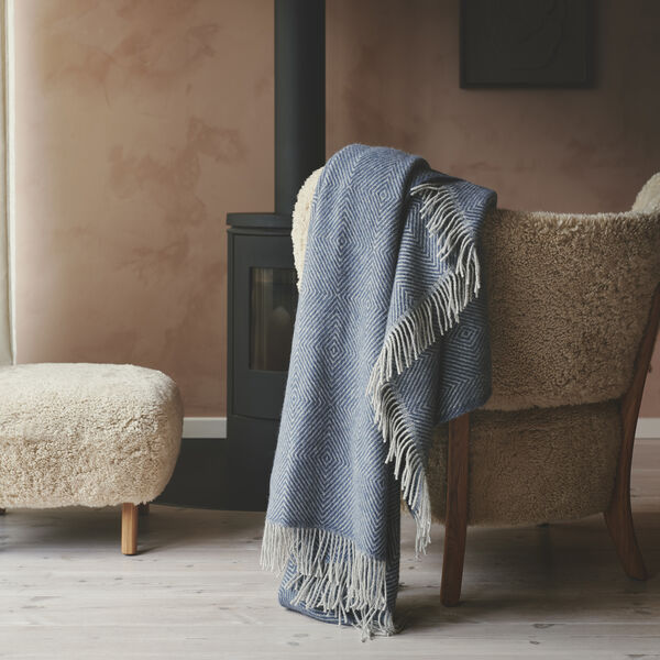 Liv&oslash; Throw, 02126 fjord, Silkeborg Uldspinderi
