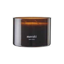 Scented Candle, warm tonka, Meraki