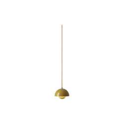 Flowerpot VP10 Pendant, mustard, &Tradition