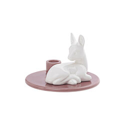 Sweet Stories Fawn Candlestick, dusty rose, Dottir Nordic Design