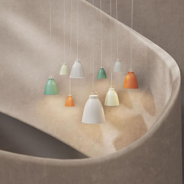 Caravaggio Matt P1 Pendant, rusty red, Fritz Hansen